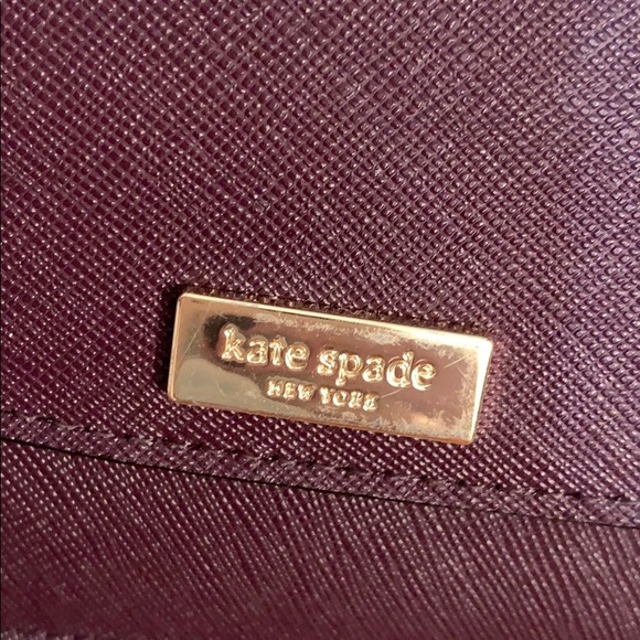 Maroon Kate Spade Wallet - Picture 2 of 4